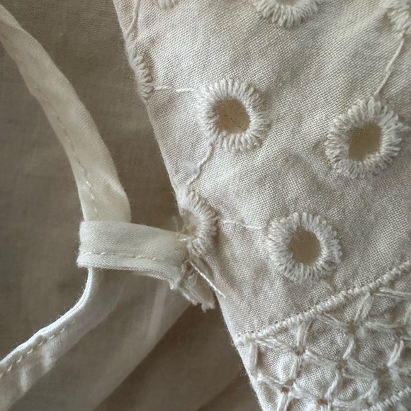 Urban Outfitters Cream Halter Sheath Eyelet Dress - Picture 16 of 16